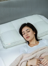 Charlotte Pillow Premium Down proof Cotton Pillow 50x75 cm Medium Soft Support for Neck & Head Pain Relief