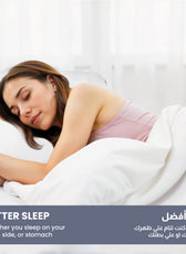 Ice Cool Gel Ergonomic Memory Foam Pillow - Cotton Home