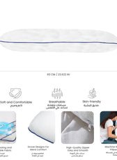 Ice Cool Gel Ergonomic Memory Foam Pillow - Cotton Home