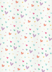 Premium Cotton 3PC Bedding Set Kids Comforter Set 135x220cm Hue Hearts