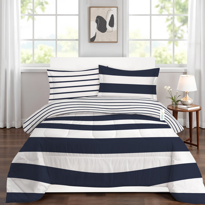 Back to School Essentials 4PC Premium Cotton Kids Bedding & Free Pencil Set Cosmic