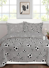 Premium Cotton 4PC Bedding Set Kids Comforter Set 160x220cm Soccer
