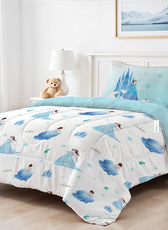 Premium Cotton 3PC Bedding Set Kids Comforter Set 135x220cm Snow Princess