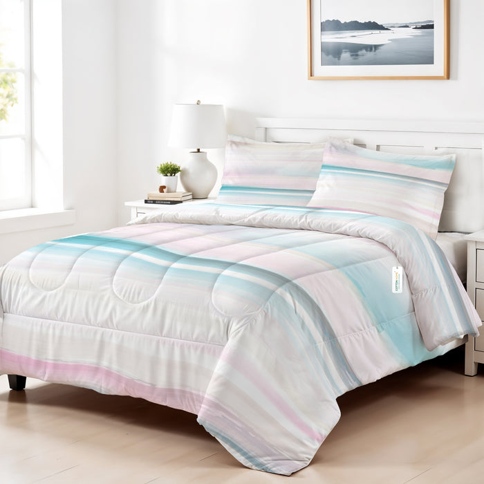 Back to School Essentials 4PC Premium Cotton Kids Bedding & Free Pencil Set Gradient