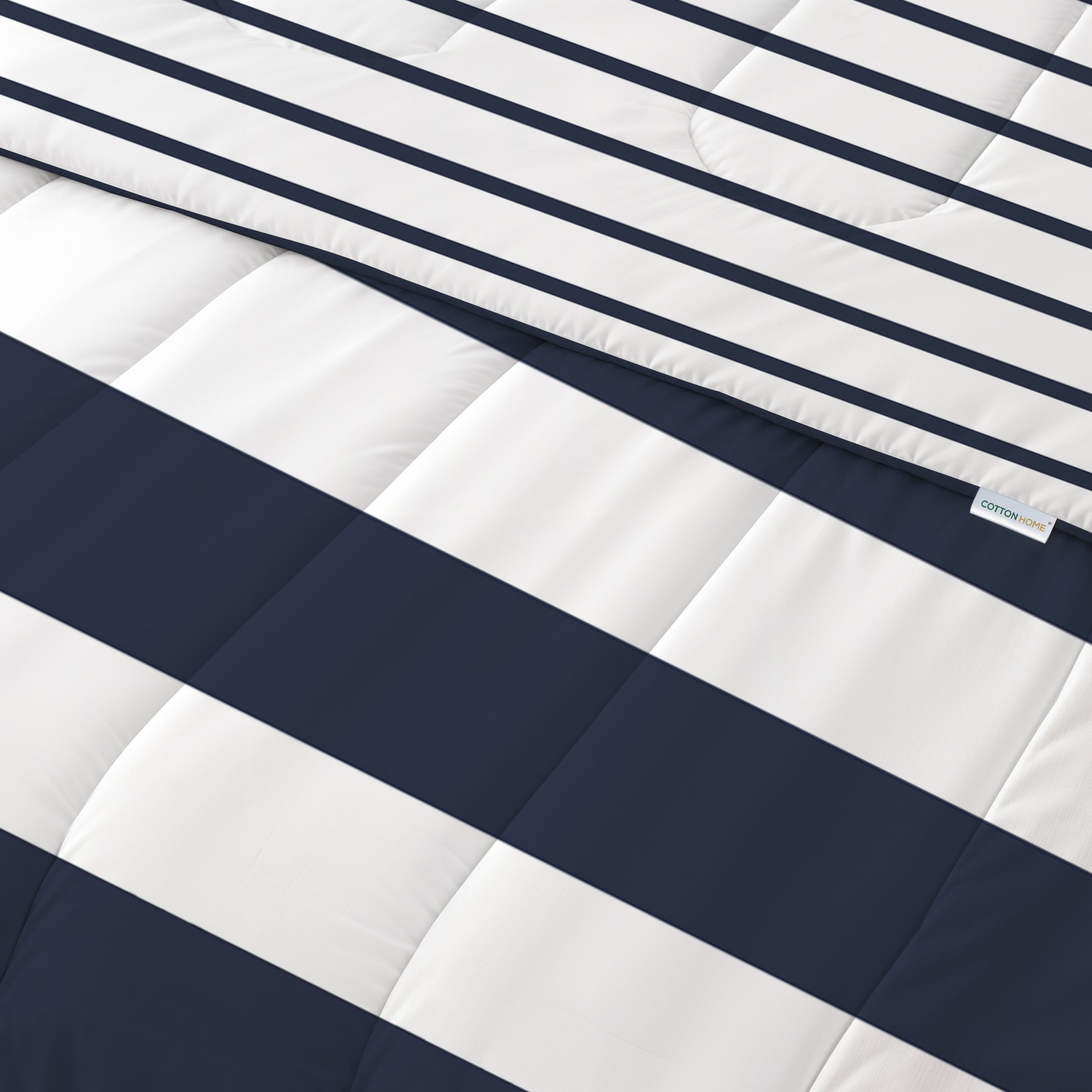 Premium Cotton 4PC Bedding Set Kids Comforter Set 160x220cm Sailor Stripes