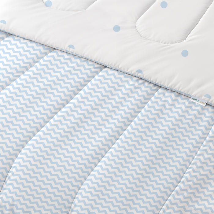 Premium Cotton 4PC Comforter Set 160x220cm Sea Breeze