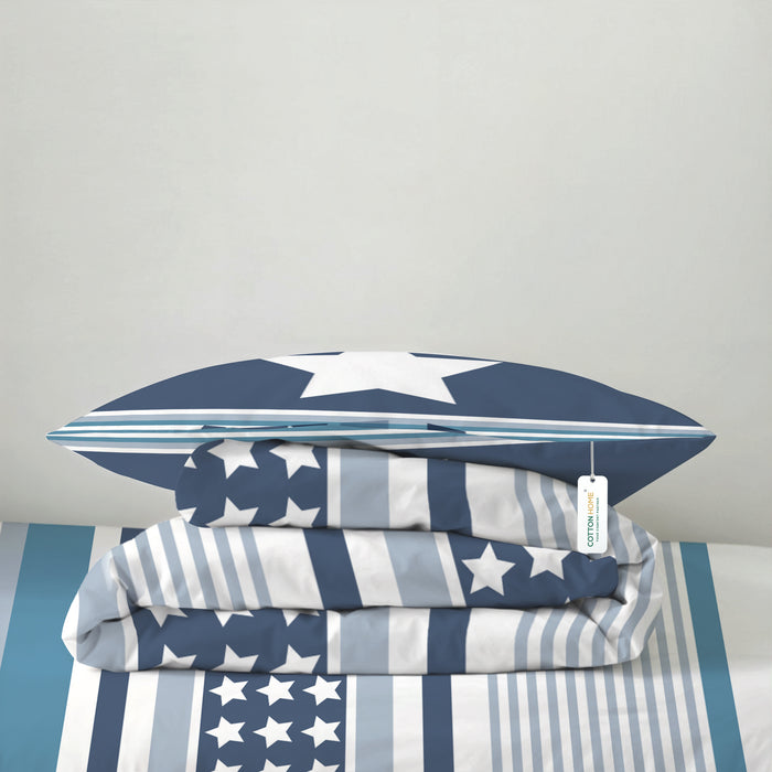 Back to School Essentials 3PC Premium Cotton Kids Bedding & Free Pencil Set Cosmic Space