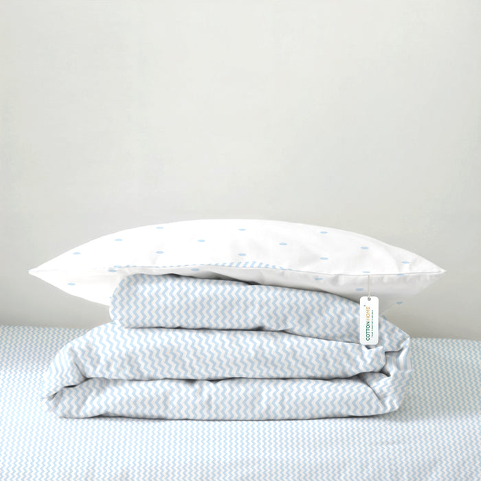 Premium Cotton 4PC Comforter Set 160x220cm Sea Breeze