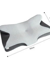 Ergo Memory Foam Pillow with Breathable, Washable Cover  64x40x12cm