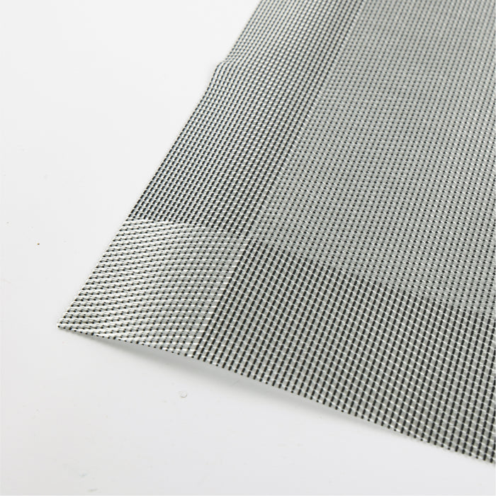 Elegant Heat Resistant Ash Silver Place Mats Set of 6 for Dining