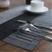 Elegant Heat Resistant Ash Grey Place Mats Set of 6 for Dining - Cotton Home