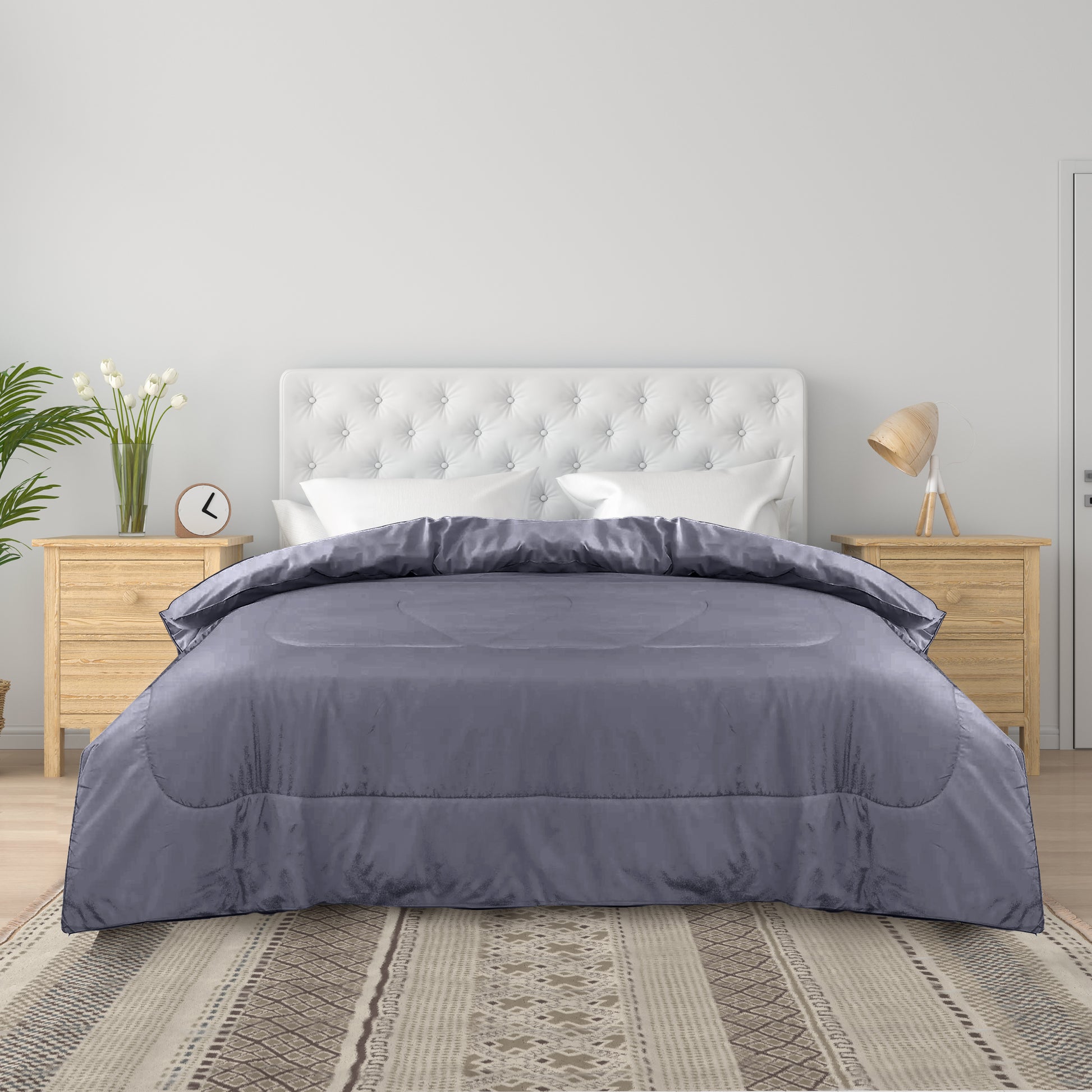 Premium Silver All Season High quality Super Soft Comforter 1 Piece - Cotton Home