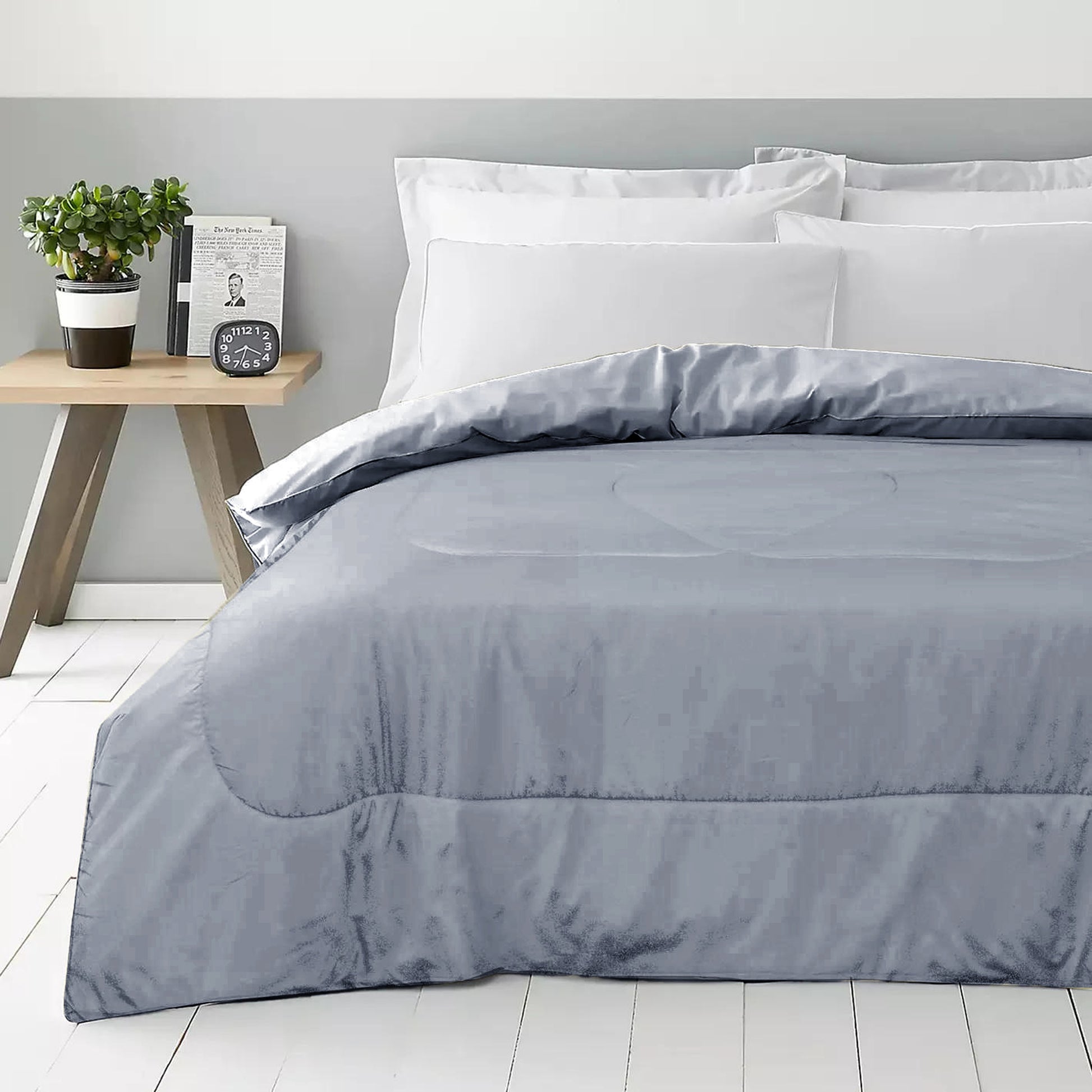 Premium Silver All Season High quality Super Soft Comforter 1 Piece - Cotton Home