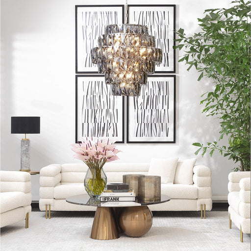 White New York Sofa Brushed brass finish legs - Cotton Home