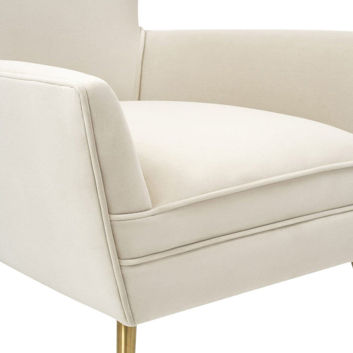 Paris Queen with Golden Brushed brass legs Chair - Cotton Home
