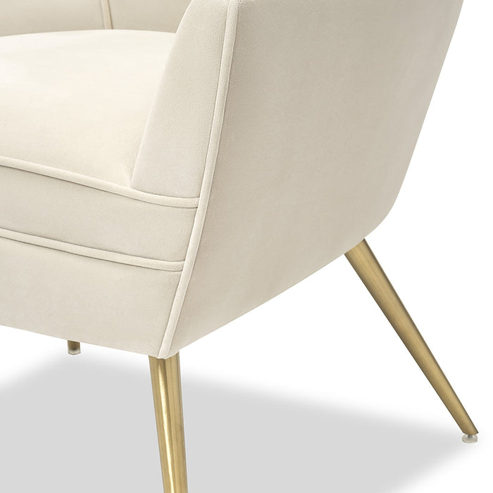 Paris Queen with Golden Brushed brass legs Chair - Cotton Home