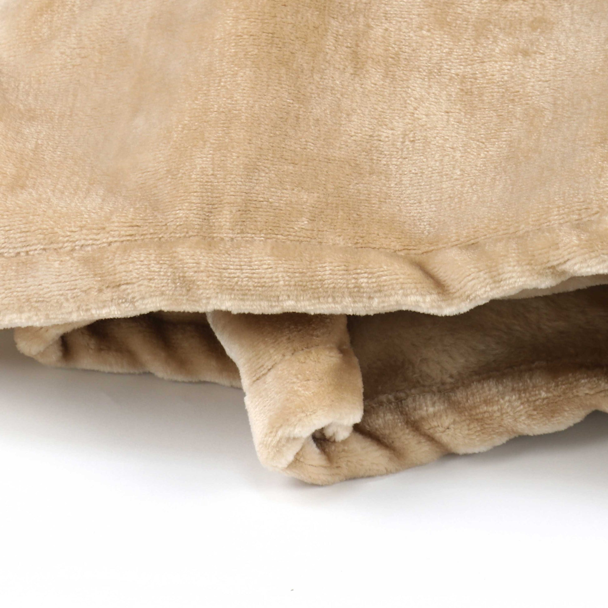 Soft Flannel Blanket Single Size 160x220cm Beige - Cotton Home