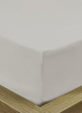 3 Piece Fitted Sheet Set Super Soft Grey Twin Size 160x200+30cm with 2 Pillow Case - Cotton Home