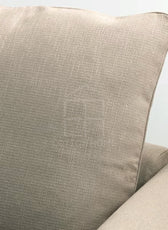 Urbanite 4 Seater Chaise Longue Fabric Sofa L126cm x W328cm x H104cm Beige - Cotton Home