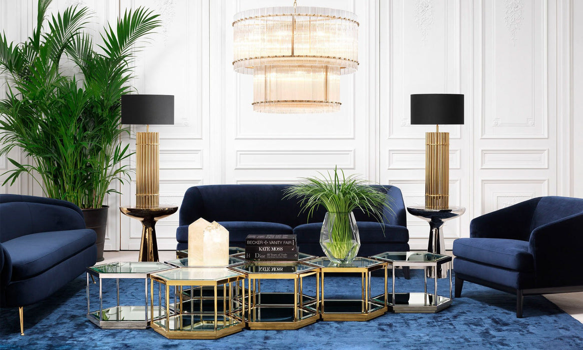 Murkier Chair with wooden legs - Midnight Blue - Cotton Home