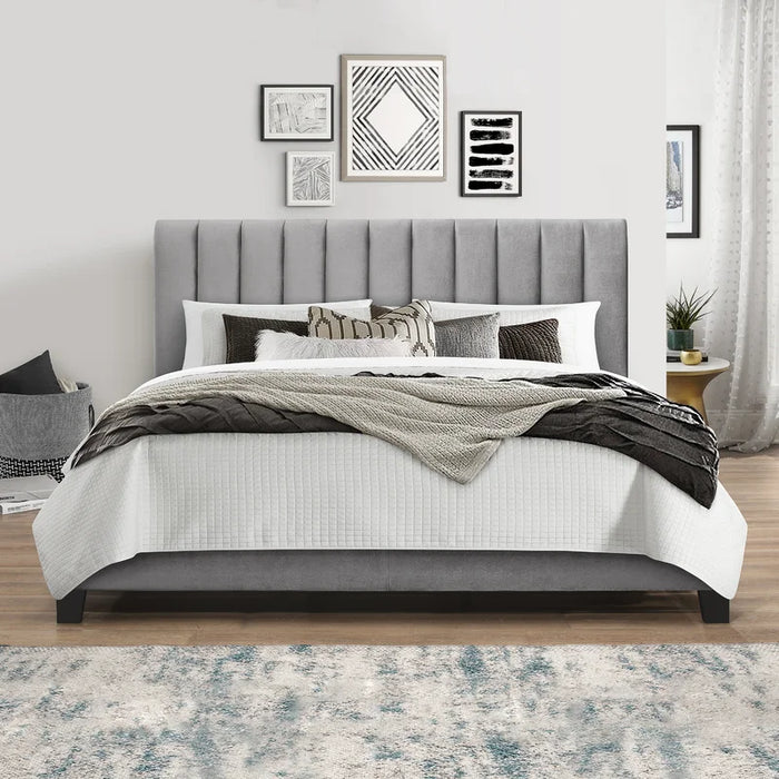Novel Upholstered King Low Profile Platform Bed - Cotton Home