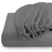 REST 3PCS SET SUPER KING FITTED SHEET SUPER SOFT-SILVER - Cotton Home