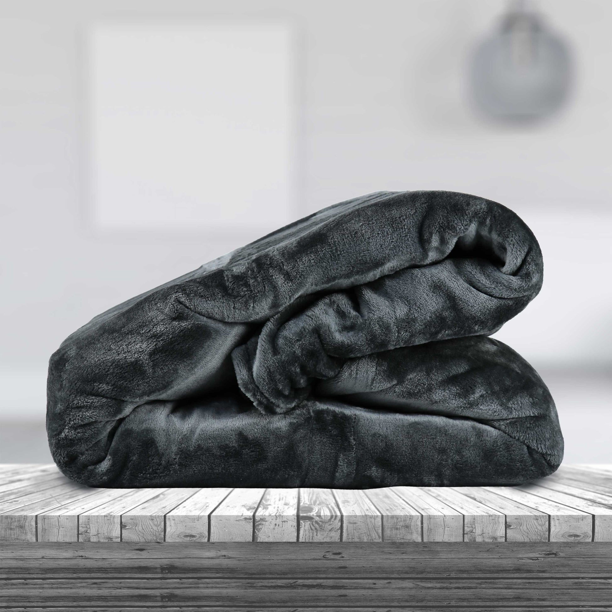 Soft Flannel Blanket Single Size 160x220cm Silver - Cotton Home