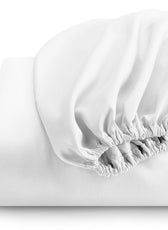 REST 3PCS SET DOUBLE FITTED SHEET SUPER SOFT-WHITE - Cotton Home
