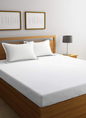 REST 3PCS SET QUEEN FITTED SHEET SUPER SOFT-WHITE - Cotton Home