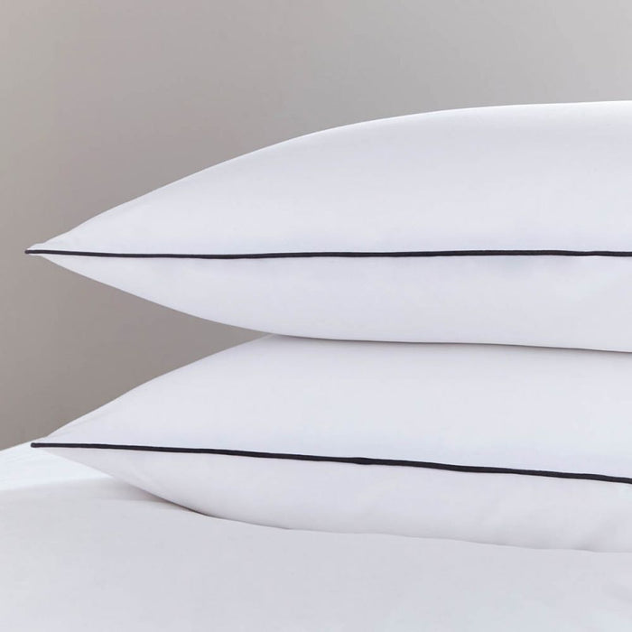 Pair of Cloud Pillows Standard White/Black - Cotton Home