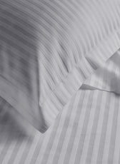 4-Piece Duvet Cover 100% Cotton (1 Duvet Cover + 1 Fitted Sheet + 2 Pillow Cases) Queen 160x220cm Grey - Cotton Home