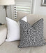 Soft Filled Cushion White with Black Piping-50 x 50 cm - Cotton Home