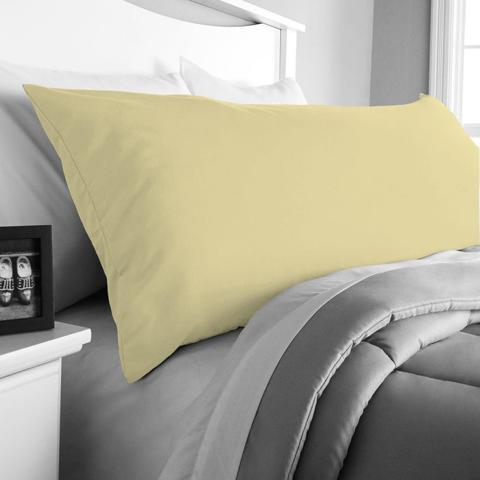 Body Pillow Cover 45x140cm - Mustard - Cotton Home